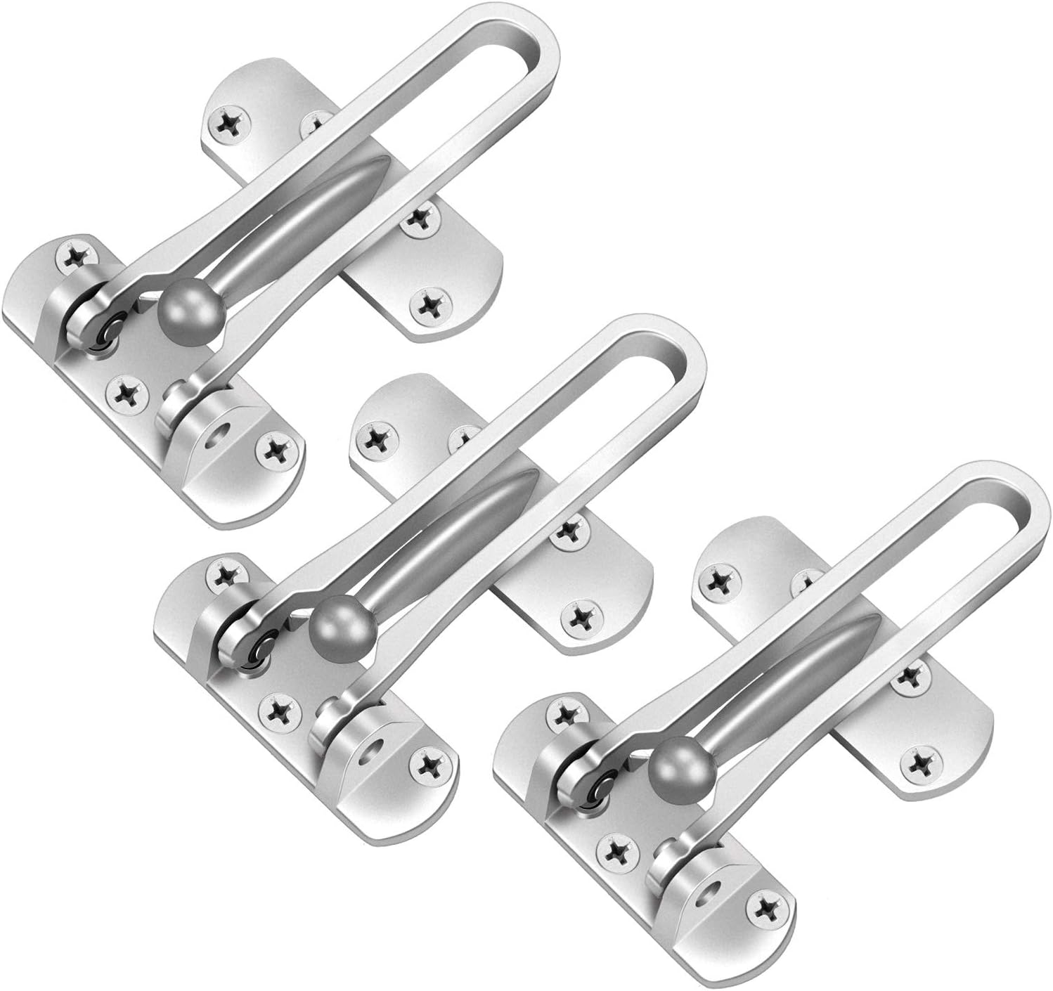 U Swing Bar Door Lock Satin Nickel Swing Bar Latch Line Chrome Swing