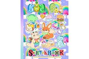 Moriah Elizabeth SketchBook Squishies With Me for Fan Teen Men Women: Moriah Elizabeth Notebook for Sketching and Note | Thick 100 Blank Pages for ... Work Office, Home, School | 7.5 x 9.25 Inches
