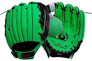 PHINIX Baseball Glove Tee Ball Mitts with Soft Ball for Kids Play & Training 8.5"-10"