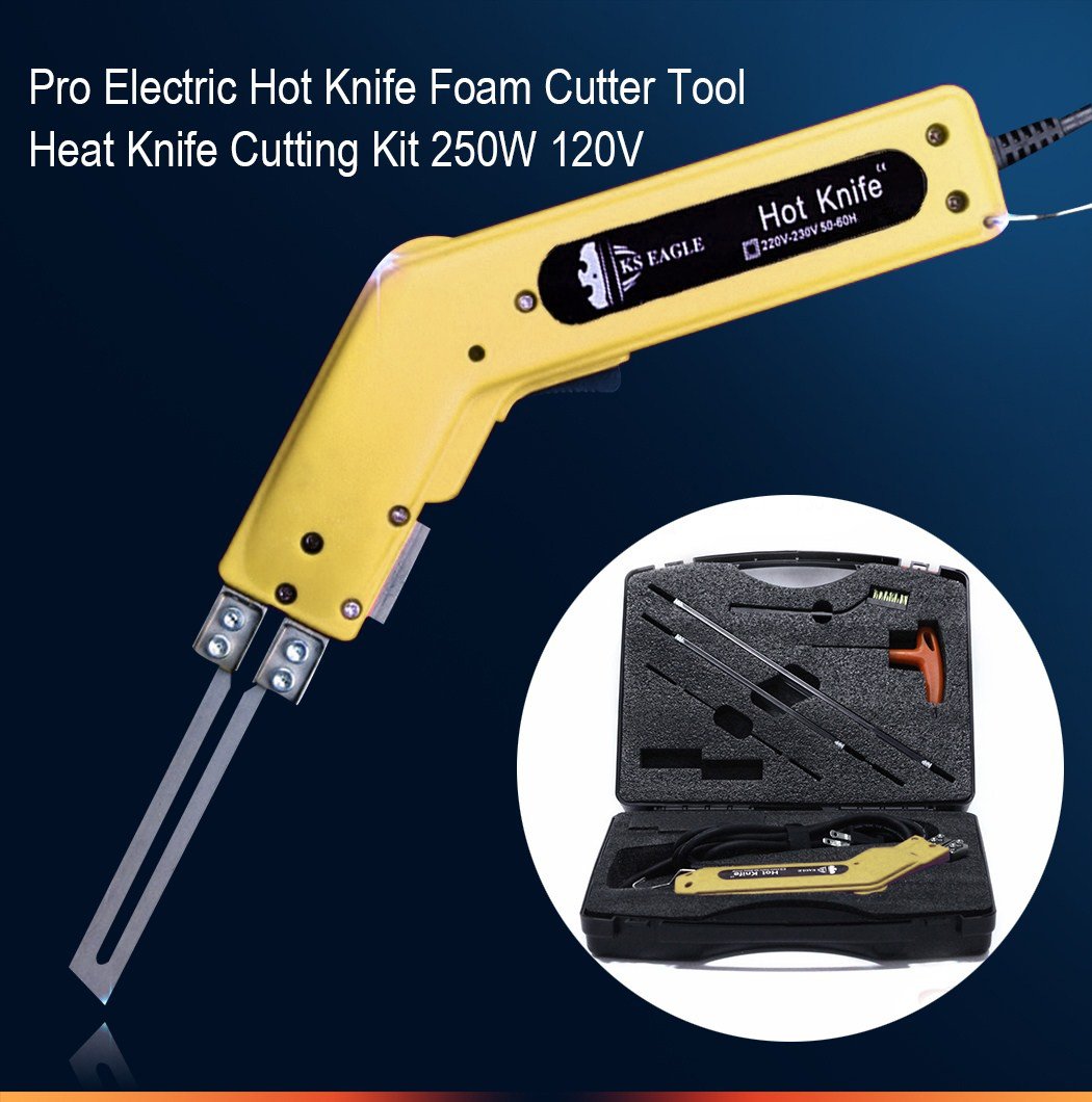 Pro Electric Hot Knife Foam Cutter Tool Heat Knife Cutting Kit 250W 120V Office Pro Electric Hot Knife Foam Cutter Tool Heat Knife Cutting Kit 250W 120V Office