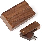RXFSP Personalised Engraved Walnut USB Flash Drive 2GB - Wedding Gift view 2