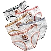 SINMIUANIME Women's Panties Breathable Cotton Brief Cosplay Anime Print Underwear Cute 5-Pack