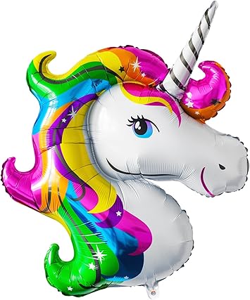 Folienballon Regenbogen Einhorn 115 Cm Heliumballon Luftballon Party Kindergeburtstag Geburtstag Amazon De Spielzeug