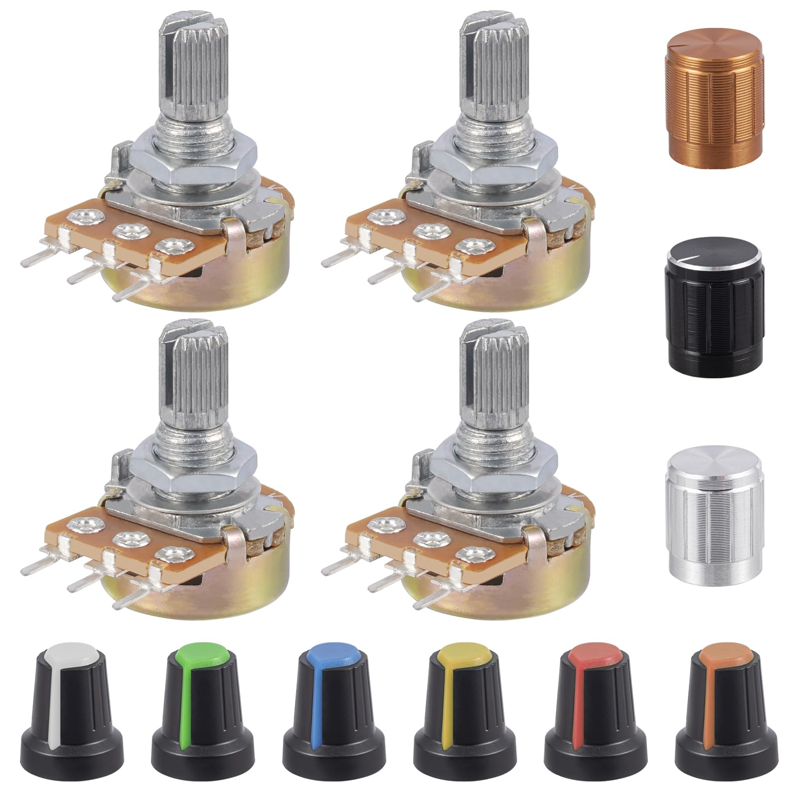 ALLECIN WH148 B20K Potentiometer 15mm Shaft 3Pins