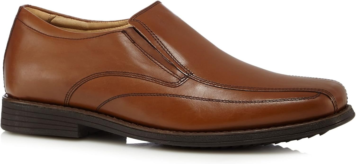 Henley Comfort Tan Leather Slip On Shoes 9 Amazon.co.uk Shoes & Bags