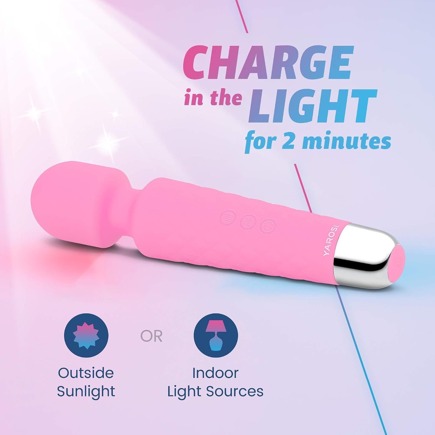 Yarosi Mini Massager- Strongest Cordless Handheld Vibrating Power, Best Rated for Travel Gift, Magic Stress Away - Image 3