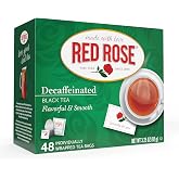 Red-Roses, Naturally Decaffeinated Black Tea, Decaf Tea Bags, 48 Ct
