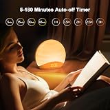 REACHER Sunrise Alarm Clock Wake Up Light 26 Sounds 0-100% Dimmer Night Light view 6