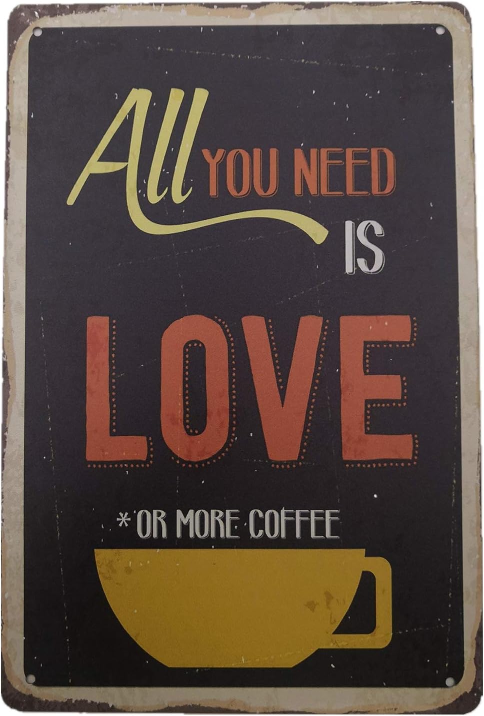 AIQIBAO Metal Vintage Tin Sign Decor-Coffee for Home Bar Pub Shop Funny Retro Wall Art Sign 12