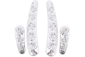 GAZOZ PERFORMANCE 3D Custom Chrome Skull Swingarm Frame Insert 4pcs for Harley Davidson Softail Models 2008-2017 (NOT FXCW, FXCWC, FXSB, FXSBSE & FXST- AUS