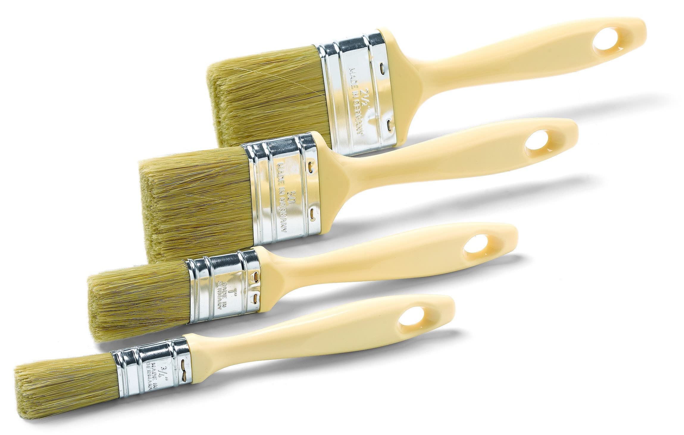 SCHULLER Lackierpinsel Flat Screwdriver Set 20 ddeco Brushes, 30, 50, 60 mm, 4-teilig, 70382