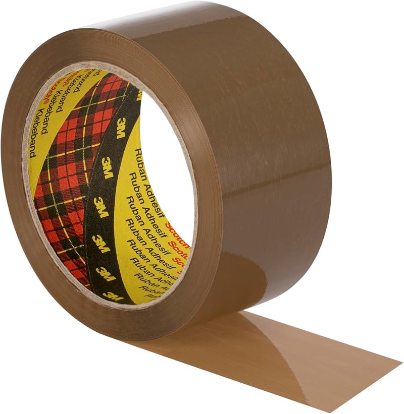 Scotch Brown Packaging Tape Roll 50 mm x 66 m Pack of 3