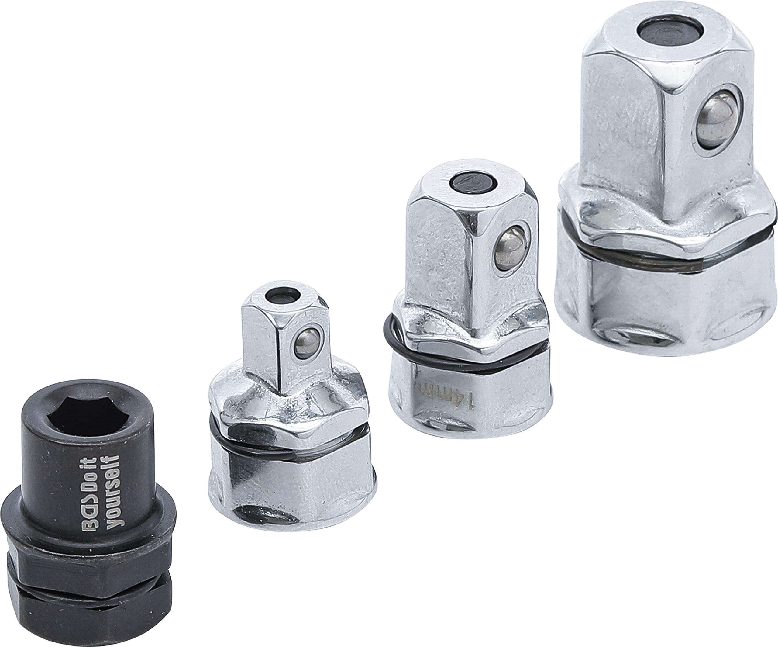 BGS Diy 98210 | Adaptor Set for Ratchet Wrenches | 4 pcs.