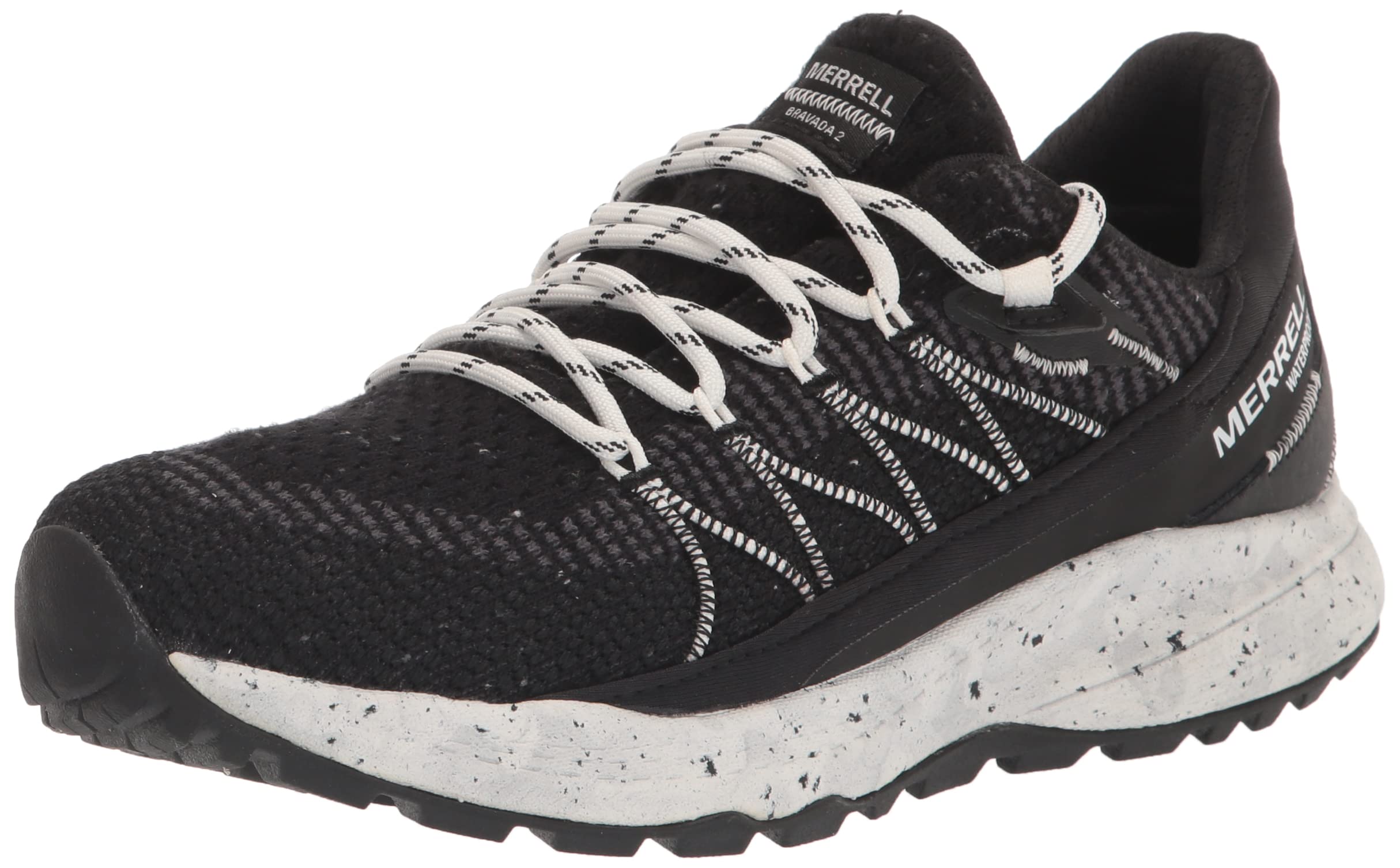 Photo 1 of Merrell Women's Bravada 2 Waterproof Sneaker, Black/White, 9 Medium