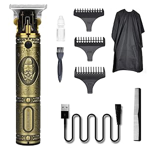 Electric Pro Li Upgraded Grooming Rechargeable Cordless Zero Gapped T Trimmer Hair Clippers for Men