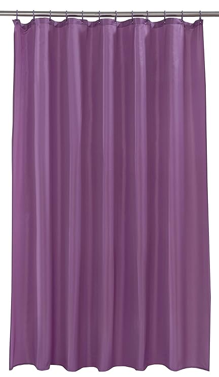 Vibrant Berry Purple Shower Curtain 180cm X 180cm Includes Rings