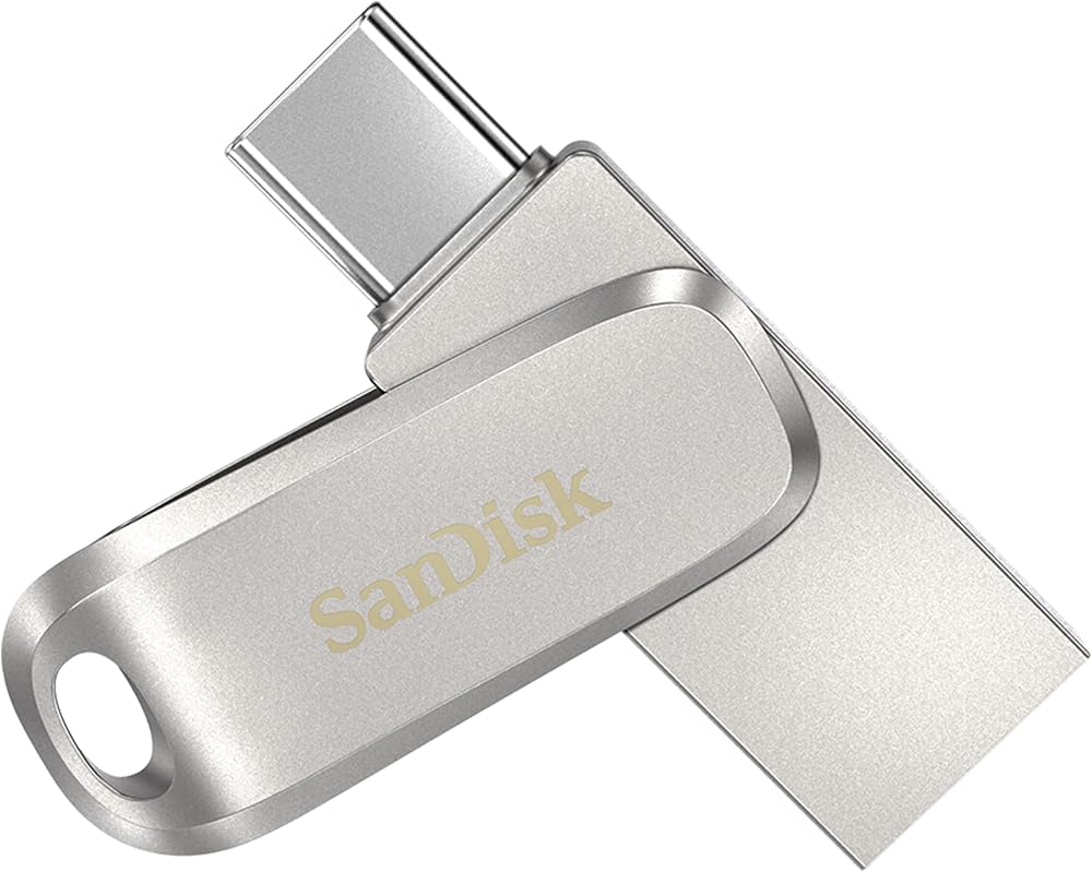 SanDisk Ultra Dual Drive Luxe 32GB USB-C USB-A Flash Drive 150MB/s