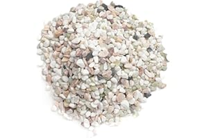 CONSDAN 24 LBS Natural Gravel for Fish Tank, StoneCreek Betta Fish Aquarium Gravel, Vase Filler, River Rocks, Fish Tank Decorations, Perfect for Aquarium Decor, Fish Tank, & Indoor Plant, Mixed Color
