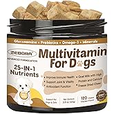 Dog Multivitamin with Probiotics - Dog Vitamins and Supplements - Multivitamin for Dogs with Glucosamine, Omega 3 and Probiotics for Dogs Digestive Health, Immunity, Joint, Hip, Skin and Coat