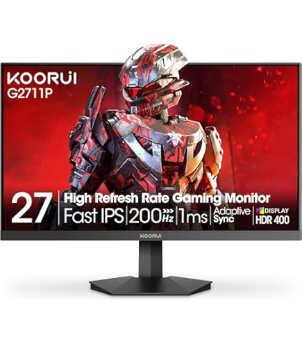 Amazon.com: KOORUI 27 Inch Gaming Office Monitor 144Hz IPS Display