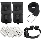 Scuba weight belt with 4 pockets, quick release buckle diving pocket weight belt with 5pcs weight keepers,weight pouch belt fit for waist 32" to 52"