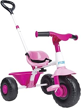 FEBER- Triciclo Trike 2 niñas de 1 a 3 años, Color Rosa (Famosa 800012811): Amazon.es: Juguetes y juegos