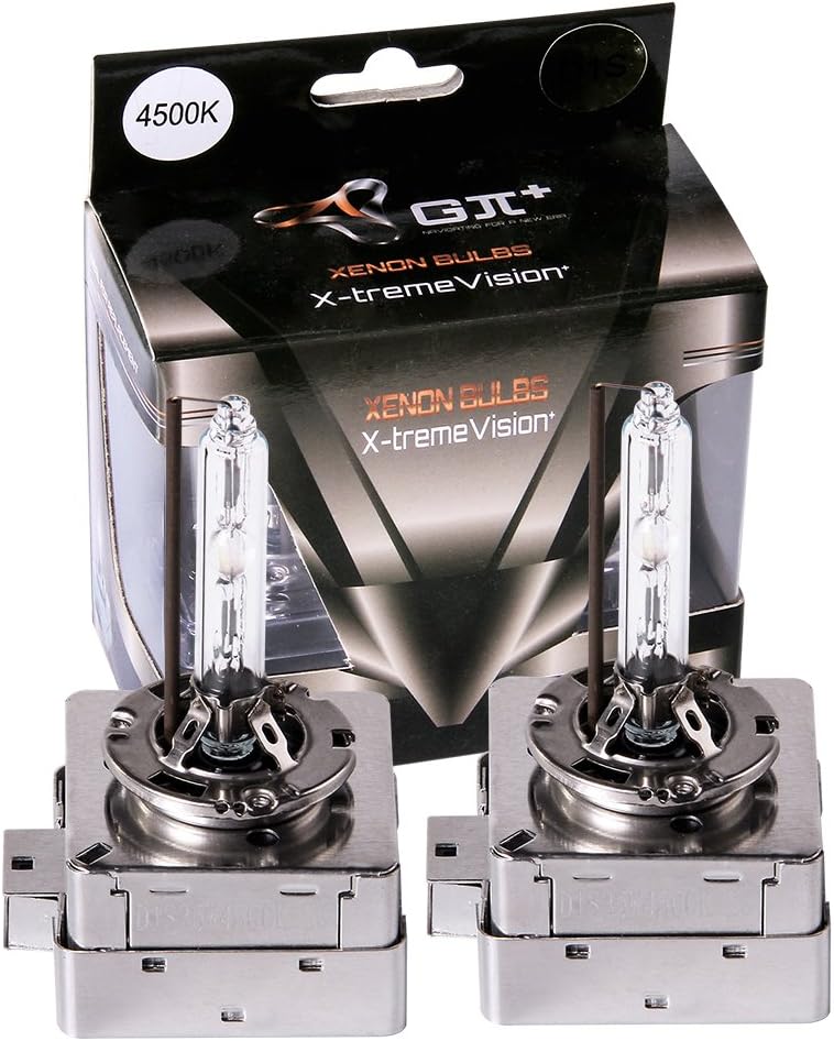 GPAIPLUS D series HID Xenon Headlight Bulb 4,300K-6,500K 2 Years Warranty(Pack of 2) (D1S, 6,500K)