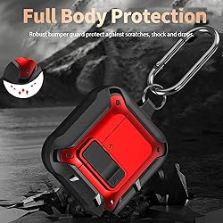 Olytop for Airpods 4 Case with Lock Clid, Rugged