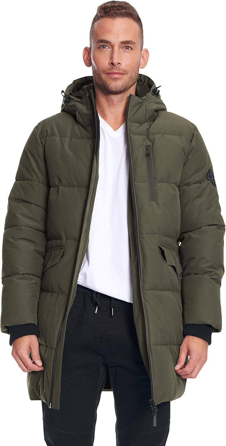 calvin klein performance quilted hooded jacket