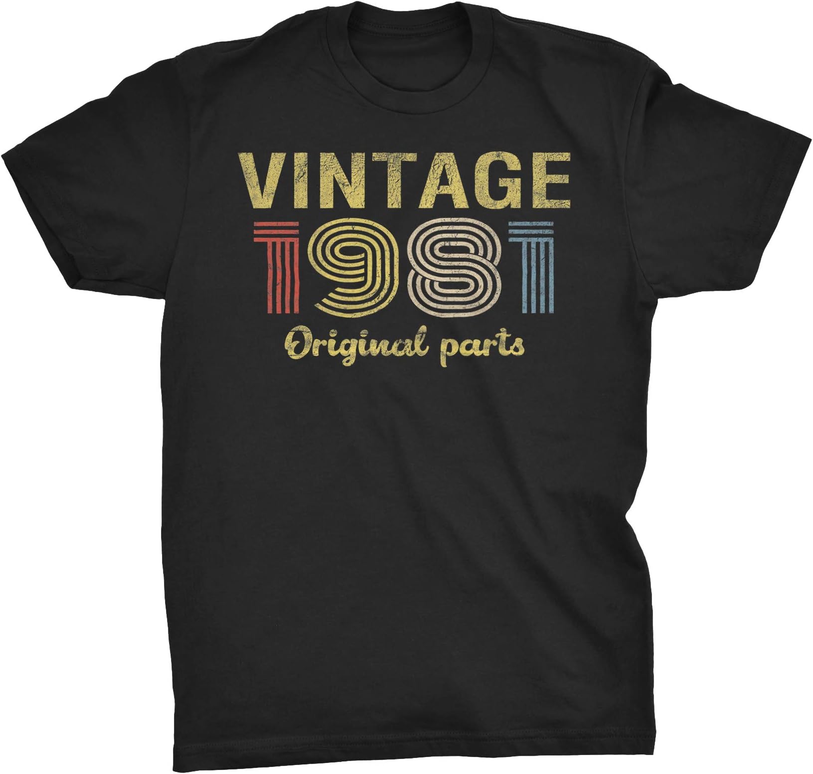 39th Birthday Shirts for Men 1982 - Vintage Original Parts - Retro Birthday