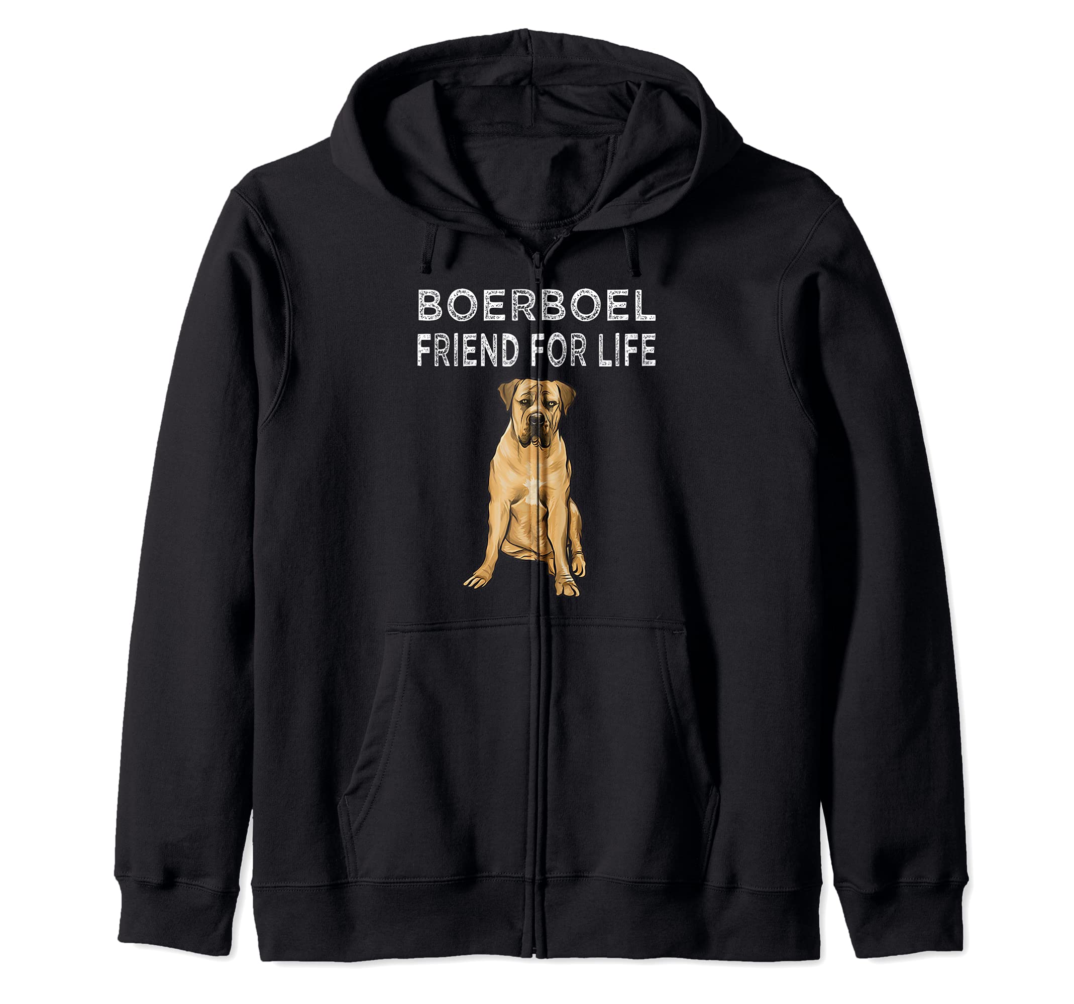 Boerboel Friend For Life Dog Lover Friendship Zip Hoodie