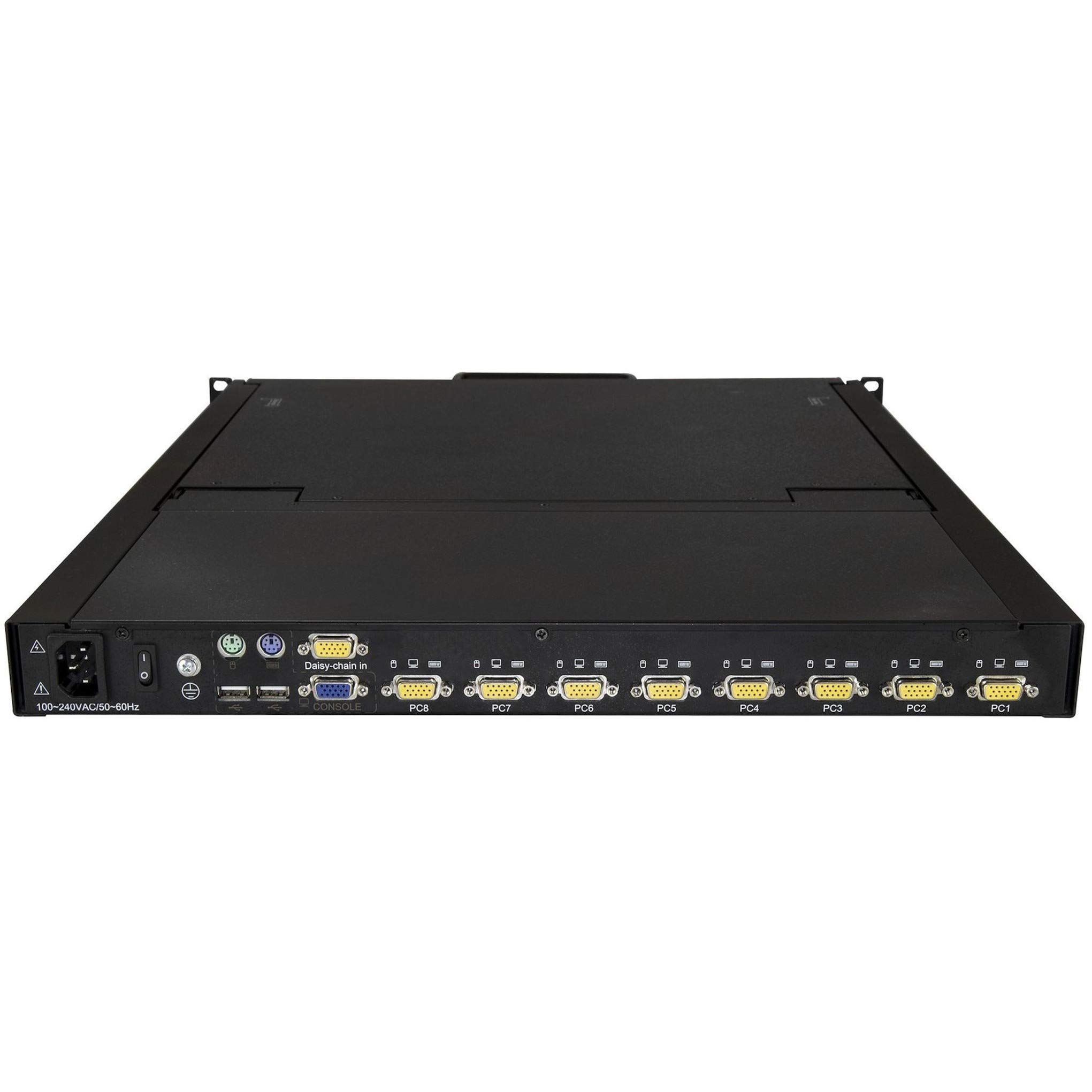 StarTech.com 8 Port Rackmount KVM Console w/ 6ft Cables - Integrated KVM Switch w/ 19