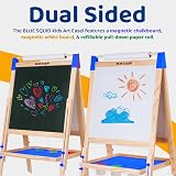 Blue Squid Art Easel for Kids with Paper Rolls 3+ Accessories view 3