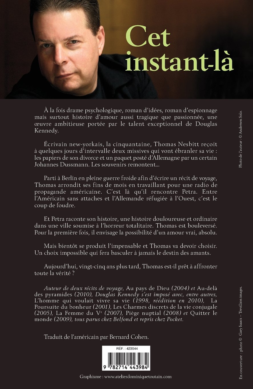 Cet Instant La French Edition Kennedy Douglas Cohen Bernard Amazon Com Books