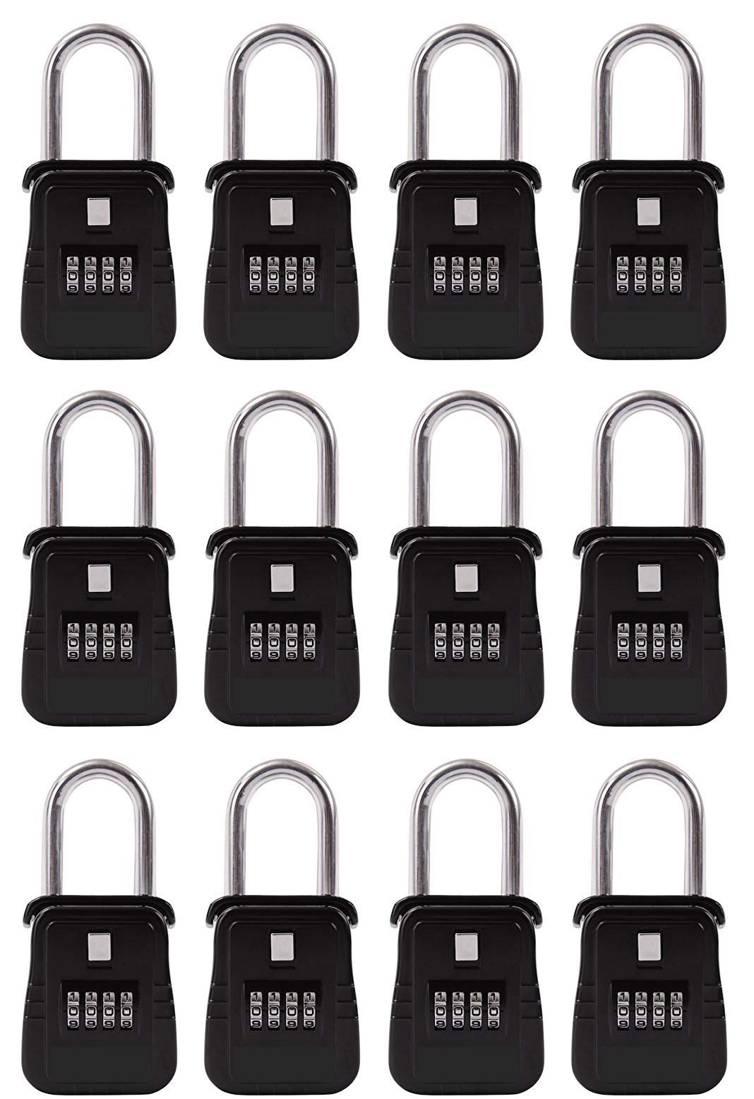Photo 1 of 12 Pack of Key Safe Realtor Lock Box with Set-Your-Own Combination Lock