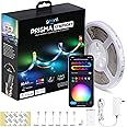 Geeni Prisma Symphony Smart LED Strip Lights, RGBIC Neon Color Changing WiFi Lights with App Remote Control and Music Sync, Compatible with Alexa and Google Home, 16.4 ft