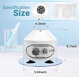 BONEW 4000rpm Lab Centrifuge 6x20ml 60 Min Timer Desktop Electric Medical view 7