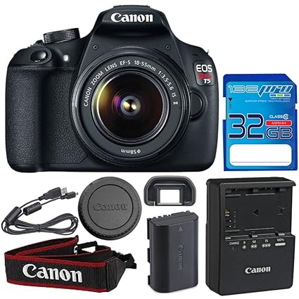 Canon EOS Rebel T5 Cámara réflex Digital con 18 – 55 mm Lente + ...