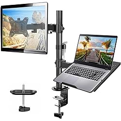 HUANUO Laptop Monitor Mount, Single Monitor Desk