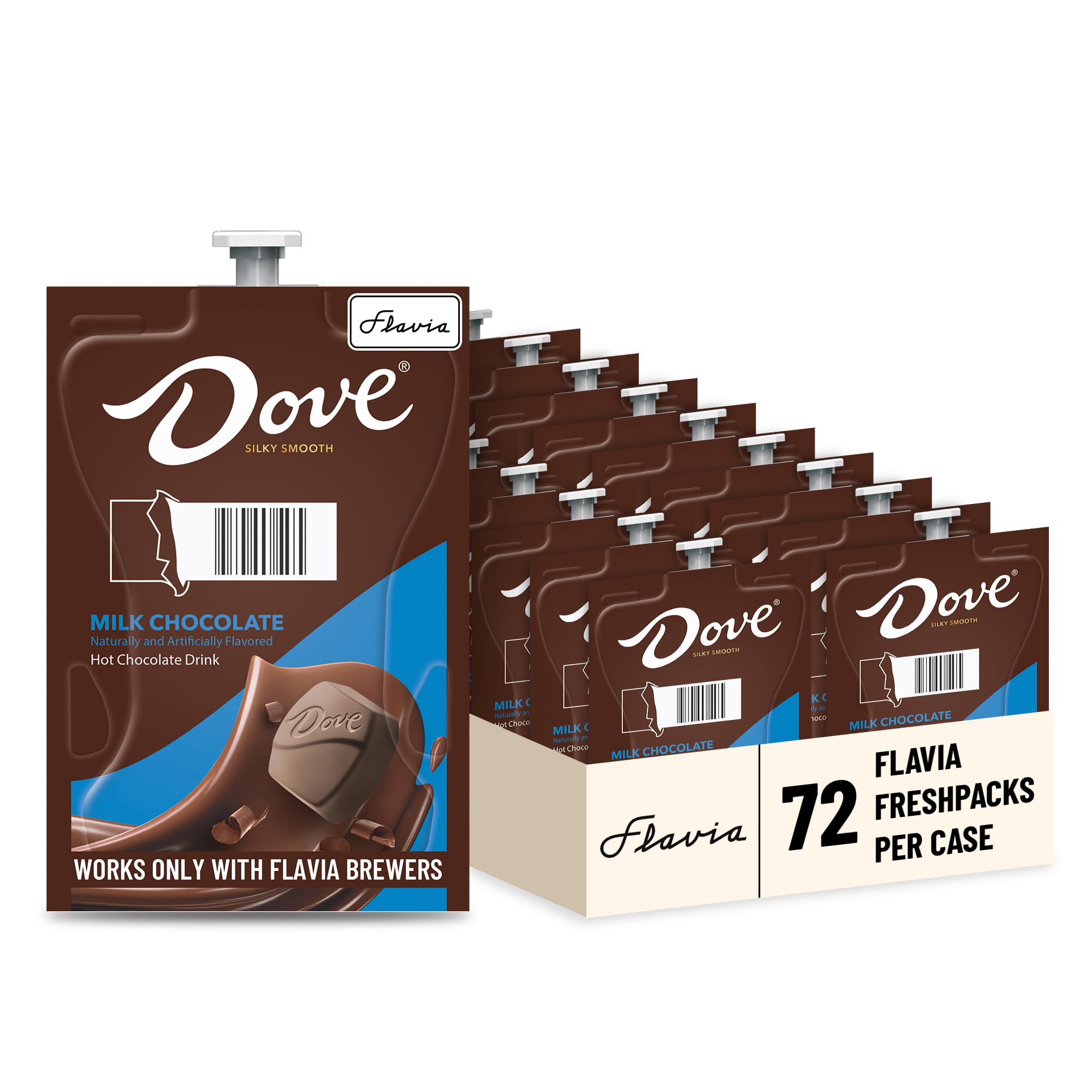 Photo 1 of *09/10/2026* Flavia Dove Hot Chocolate Freshpacks for Flavia Brewers (Case of 72)