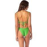 Maaji 3304 Regular Rise Thin Side Signature Cut Bottom Women Swimwear Green