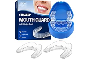 OHALEEP Anti Grinding Mouth Guard for Clenching Teeth at Night, Teeth Grinding Mouthguards for Sleeping, Mouth Guard for Grinding Teeth at Night, Night Guards for Teeth Grinding for Adults