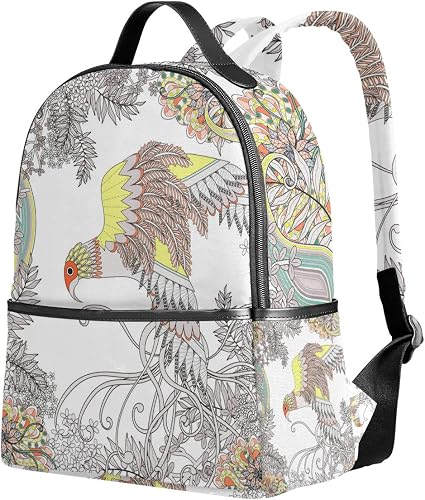 Amazon Co Jp Vawa リュック おしゃれ 可愛い 和柄 鷹 鳥 アニマル柄 花柄 バックパック 大容量 超軽量 かばん 通勤 通学 リュックサック 男女兼用 プレゼント対応 シューズ バッグ