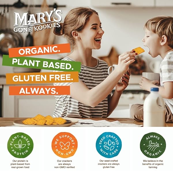 MARY’S GONE CRACKERS GRAHAM-STYLE KOOKIES, GLUTEN-FREE, PLANT BASED SNACK, HONEY, 5-OZ., PACK OF 1