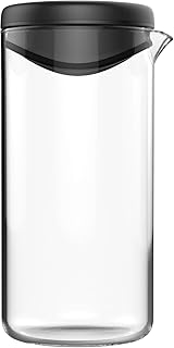 Fiskars Dressing-Shaker, Glas/Kunststoff, 380 ml Fassungsvermögen, Functional Form, Schwarz, 1014347