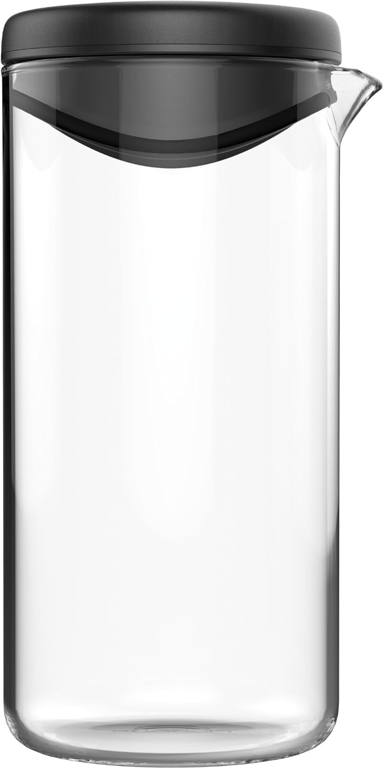 Fiskars Dressing-Shaker, Glas/Kunststoff, 380 ml Fassungsvermögen, Functional Form, Schwarz, 1014347