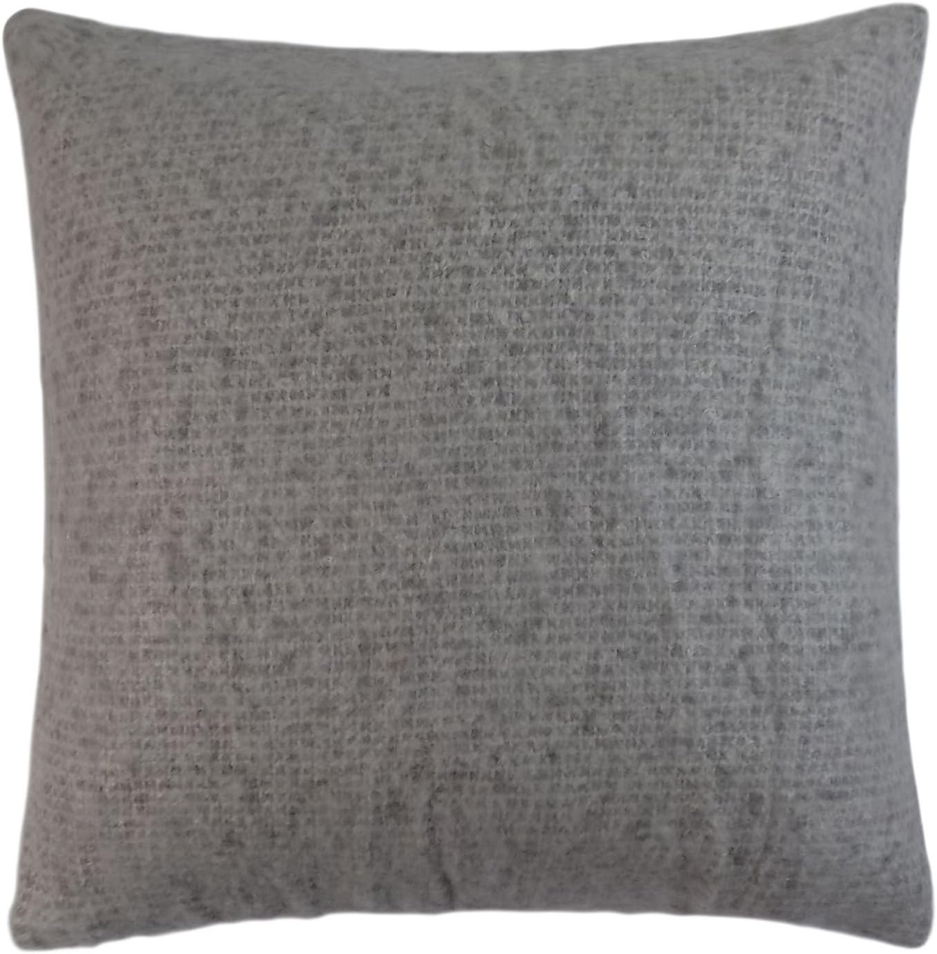 FILLED MOHAIR EFFECT WOVEN BEIGE 45CM -18" CUSHION PILLOW CASE SHAM