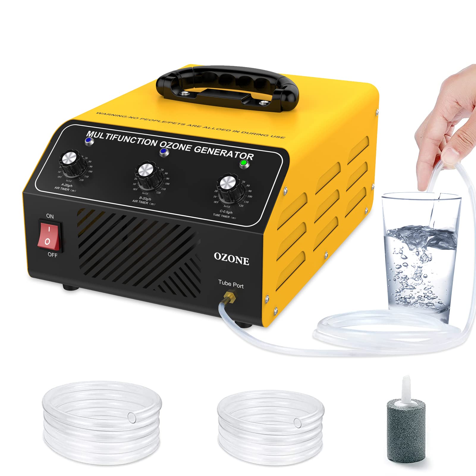 Photo 1 of CAMECO Ozone Machine 40,000mg/h Dual Mode, Professional O3 Ozone Deodorizer with Booster Pump, 20,000mg & 20,000mg & 500mg 3 Timers, 7000sqft, Ideal for Home, Car