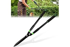 TWINKLETOOL Hedge Shears Heavy Duty Hedge Clippers with Shock Absorbing Bumpers Ideal Hedge Clippers for Gardening Pruning Shaping Shrubs and Decorative Plants Garden Hedge Shears for Effortless Trimming