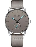 Montre Militaire Homme CIVO - Étanche 3ATM, Cadran 42mm, Bracelet Nylon/caoutchouc - Style Field Analogique Quartz